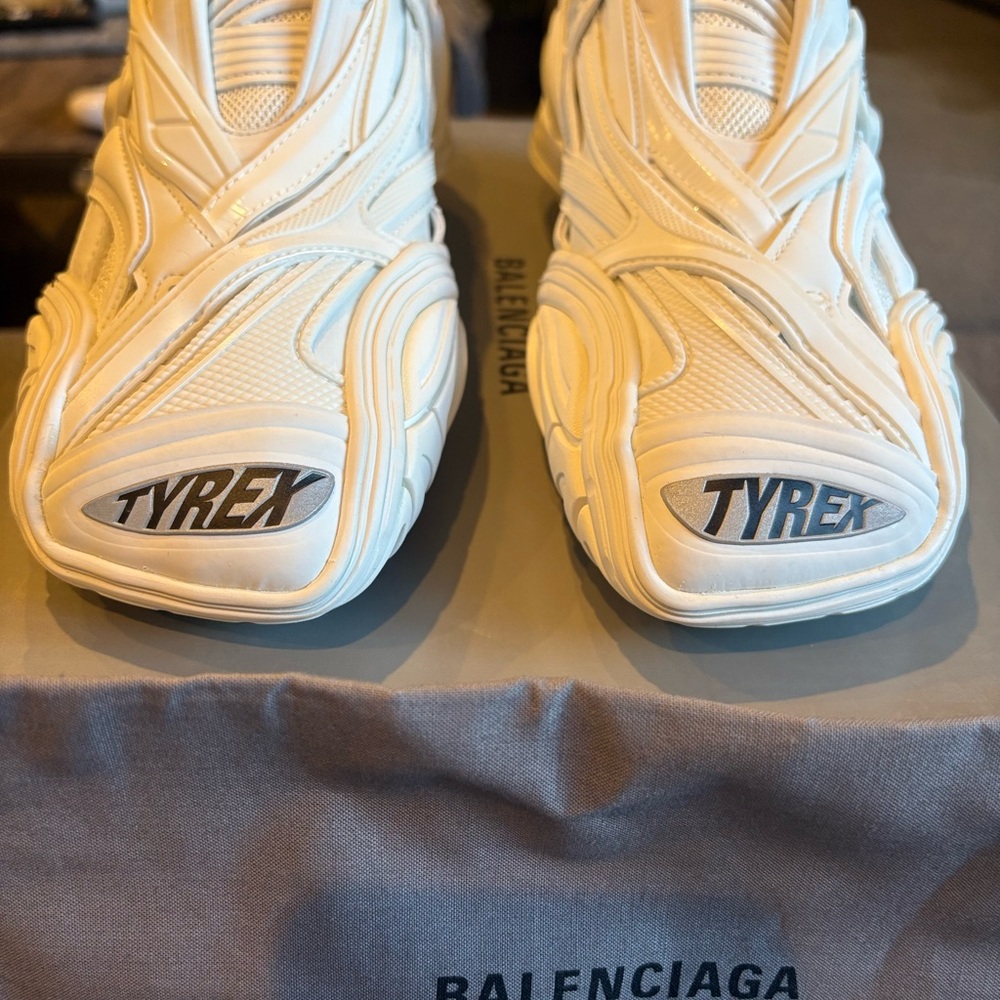 Brand New Balenciaga Tyrex Low White Sneakers, Men's (Size 8) with/box